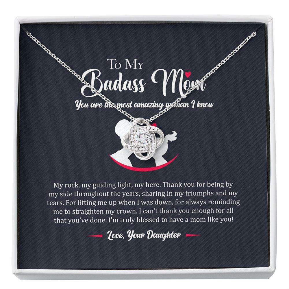 Mom Necklace, To My Badass Mom Necklace “ Gift For Mom For Mother’S Day, Mother’S Day Necklace Gift Custom Necklace Gifts for Mother (Mom) Rakva