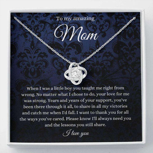 Mom Necklace, To My Beautiful Mom Necklace, Mother’S Day Gift For Mom From Son, Thank You Mom Gifts for Mother (Mom) Rakva