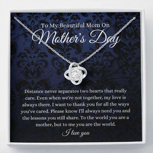 Mom Necklace, To My Beautiful Mom On Mother’S Day Necklace, Gift For Mom Gifts for Mother (Mom) Rakva