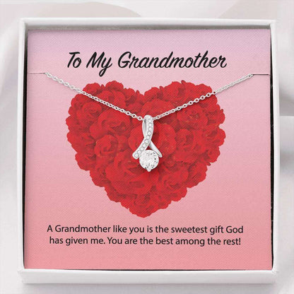 Mom Necklace, To My Grandmother Alluring Beauty Necklace Gifts for Mother (Mom) Rakva