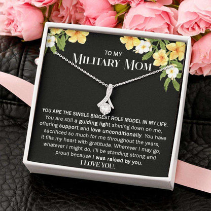 Mom Necklace, To My Military Mom Gift, Sentimental Gift For Military Mom, Proud Military Mom Gift On Mother’S Day, Military Mom Appreciation Gift Gifts for Mother (Mom) Rakva