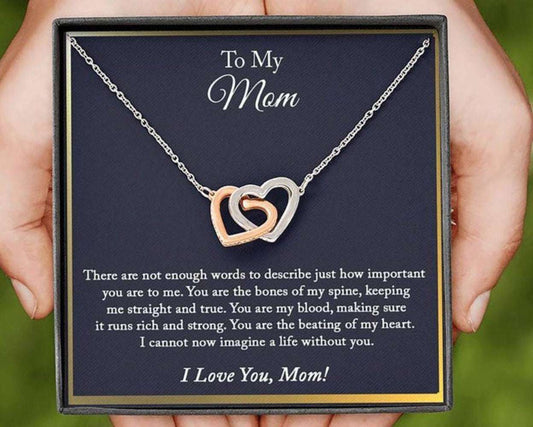 Mom Necklace, To My Mom Necklace, Birthday Mothers Day Gift For Mom From Daughter Gifts For Daughter Rakva