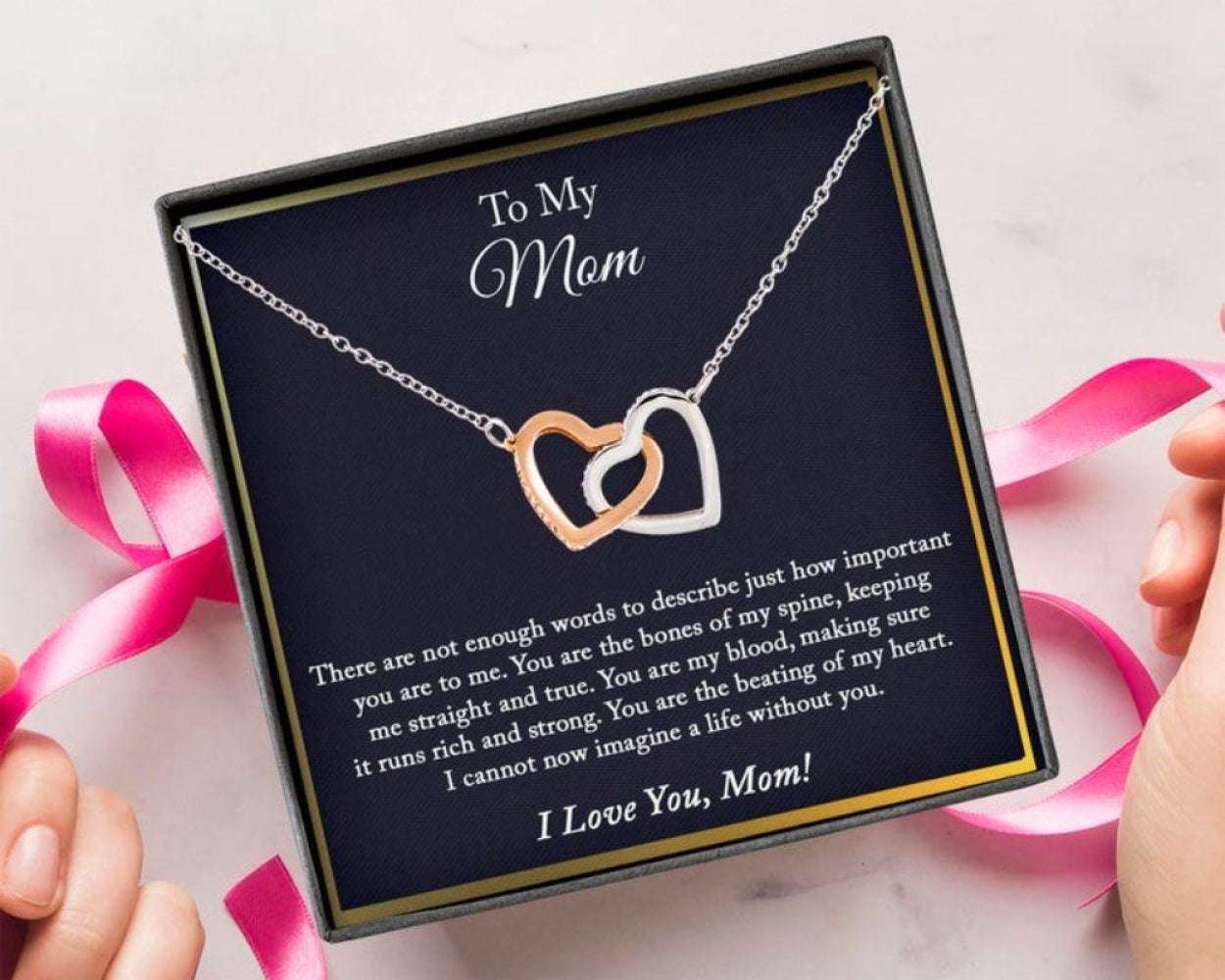 Mom Necklace, To My Mom Necklace, Birthday Mothers Day Gift For Mom From Daughter Gifts For Daughter Rakva