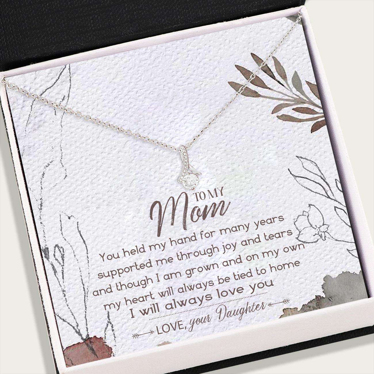 Mom Necklace, To My Mom Necklace Card “ Alluring Beauty Necklace “ Jewelry For Mom Gifts Gifts for Mother (Mom) Rakva