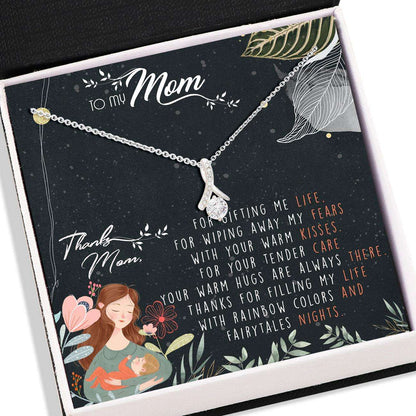 Mom Necklace, To My Mom Necklace Card “ Alluring Beauty Necklace “ Jewelry For Mom, Mother Gifts Gifts for Mother (Mom) Rakva