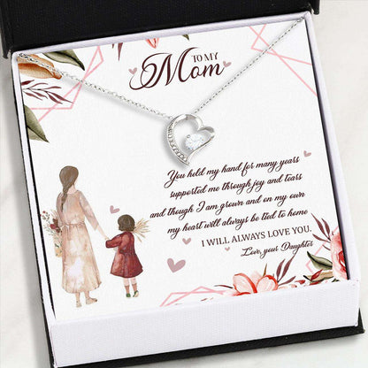 Mom Necklace, To My Mom Necklace Card “ Forever Love Necklace “ Jewelry For Mom Gifts V1 Gifts for Mother (Mom) Rakva