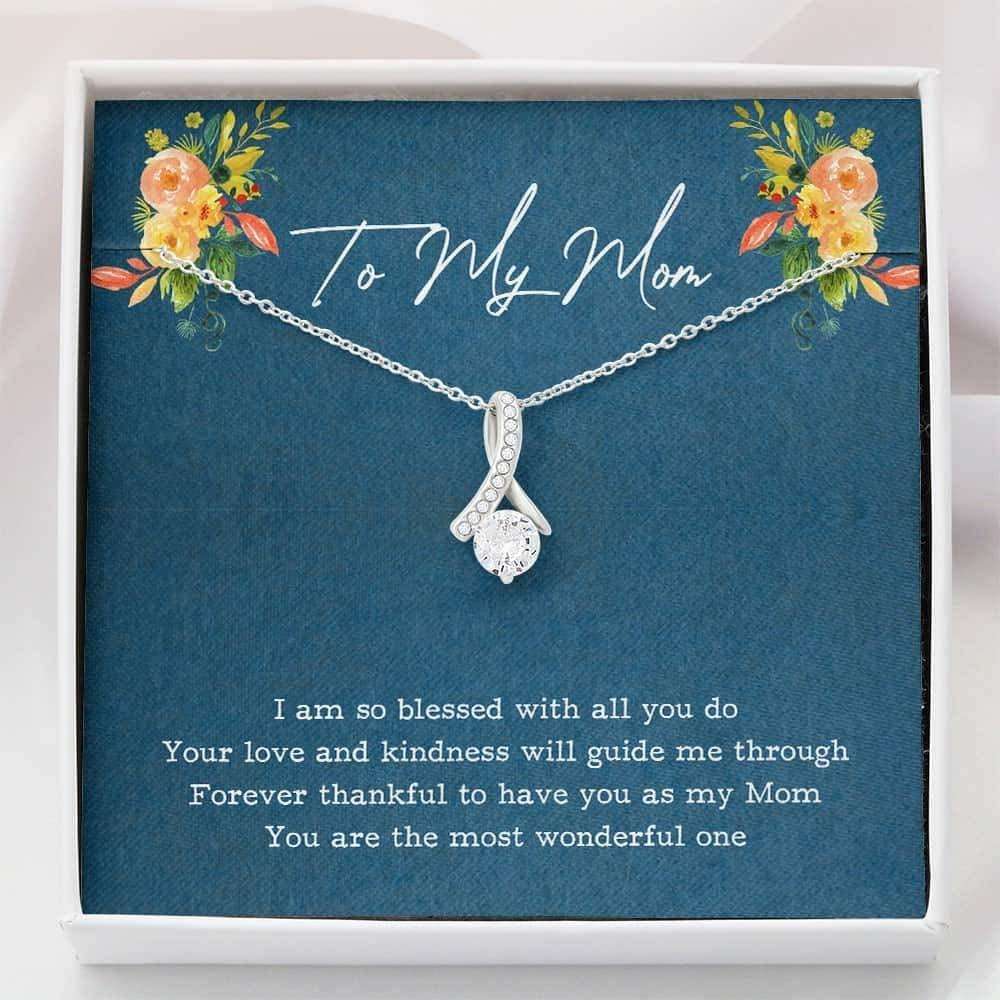 Mom Necklace, To My Mom Necklace From Son Daughter Gift Mother Day Gifts For Daughter Rakva