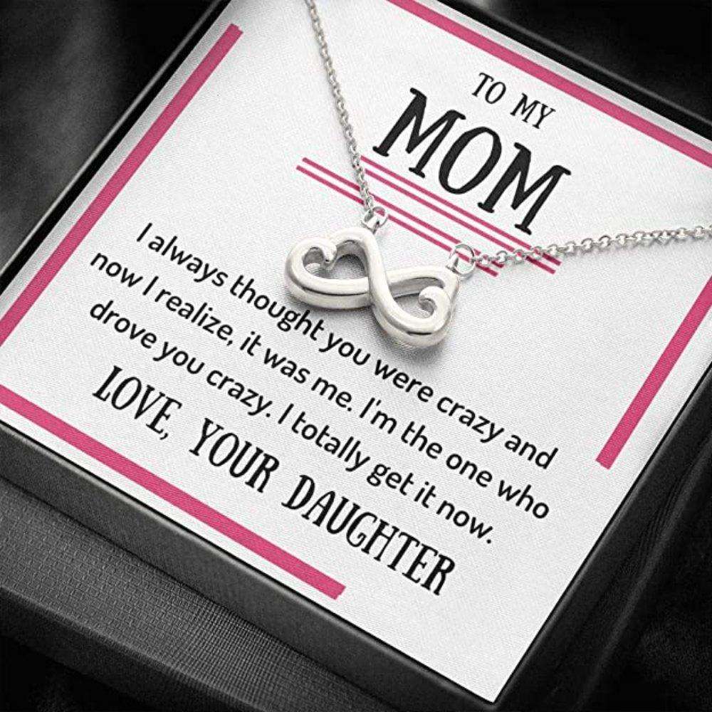 Mom Necklace, To My Mom Necklace Gift “ I Always Thought “ Necklace Gift Express Your Gratitude Gifts for Mother (Mom) Rakva