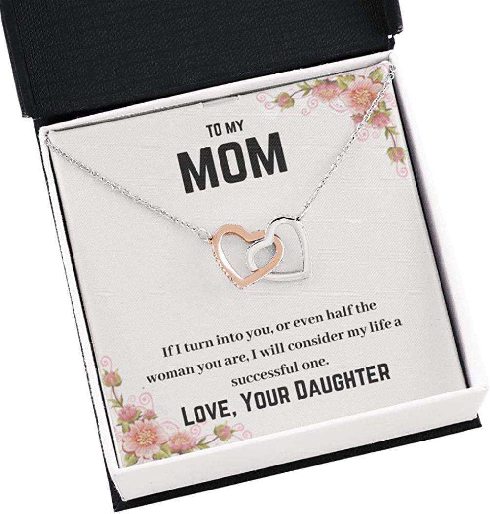 Mom Necklace, To My Mom Necklace Gift “ If I Turn Into You “ Just For You Necklace Gifts for Mother (Mom) Rakva