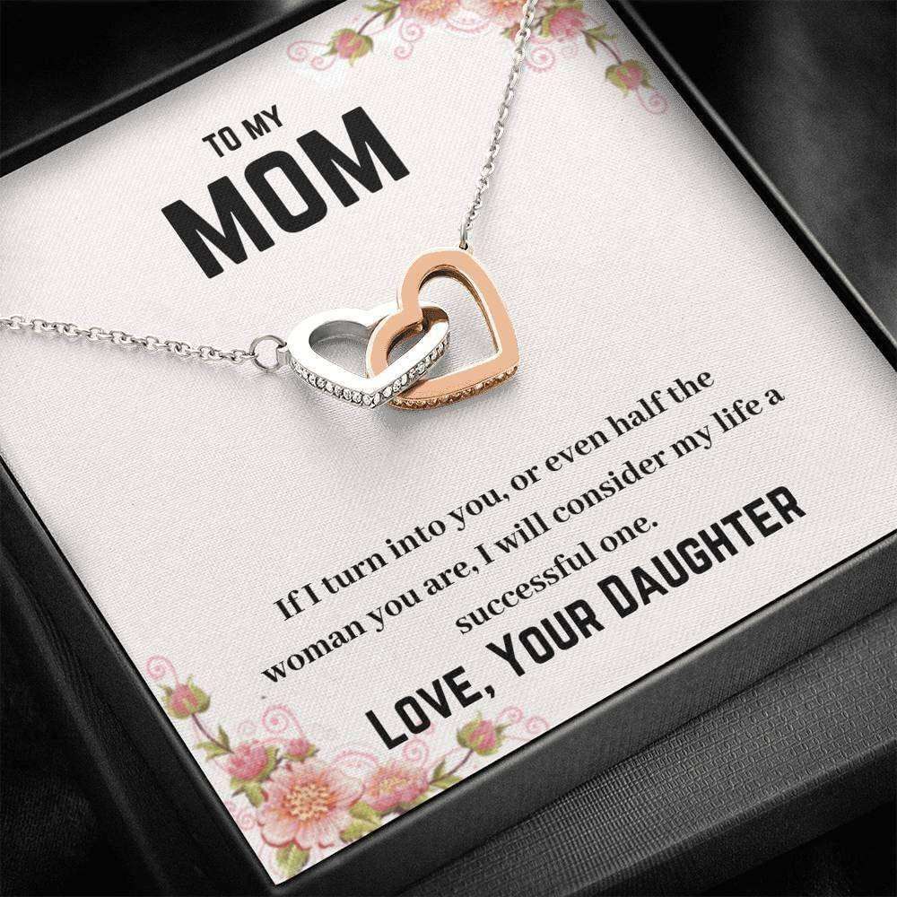 Mom Necklace, To My Mom Necklace Gift “ If I Turn Into You “ Just For You Necklace Gifts for Mother (Mom) Rakva