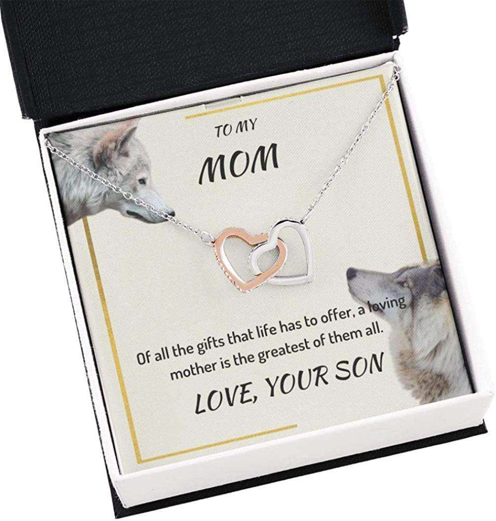 Mom Necklace, To My Mom Necklace Gift “ Of All The Gifts “ Precious Gift Necklace Gifts for Mother (Mom) Rakva