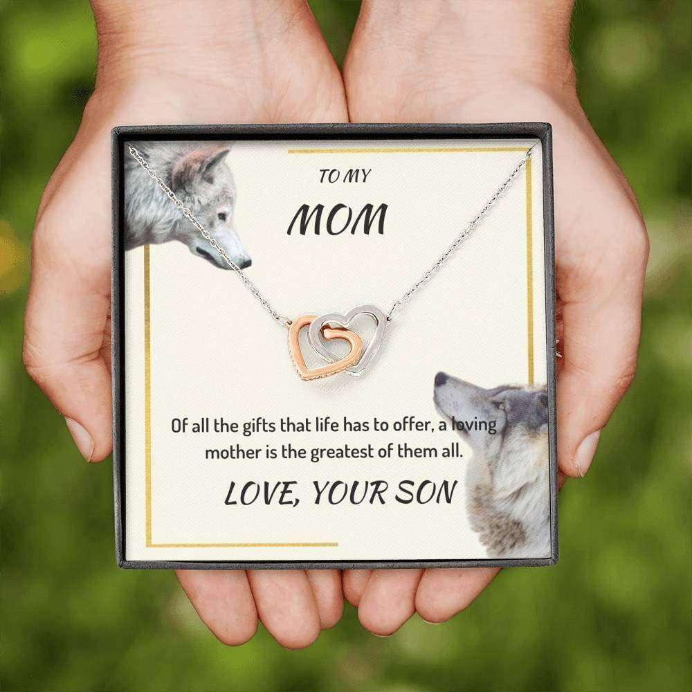 Mom Necklace, To My Mom Necklace Gift “ Of All The Gifts “ Precious Gift Necklace Gifts for Mother (Mom) Rakva