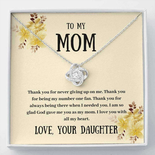 Mom Necklace, To My Mom Necklace Gift “ Thank You Necklace Gift Gifts for Mother (Mom) Rakva