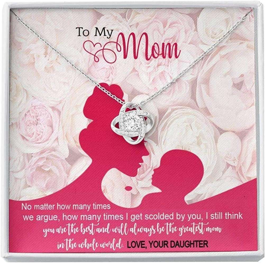 Mom Necklace, To My Mom Necklace Gift, You Will Always Be The Greatest Mom In The Whole World Gifts for Mother (Mom) Rakva