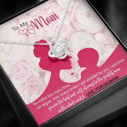 Mom Necklace, To My Mom Necklace Gift, You Will Always Be The Greatest Mom In The Whole World Gifts for Mother (Mom) Rakva