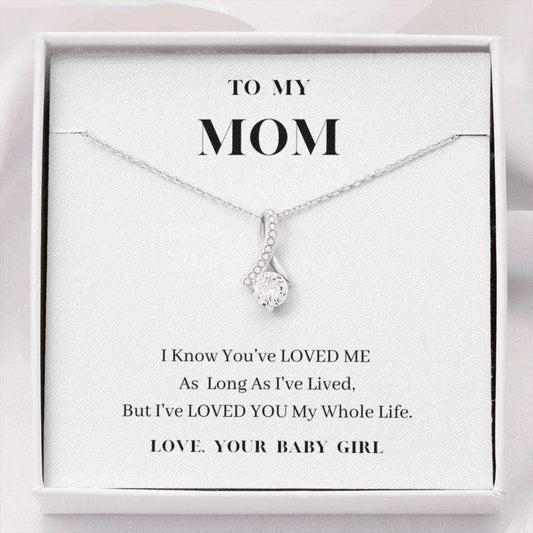 Mom Necklace, To My Mom Necklace, Love You My Whole Life, Daughter To Mom Gift, Present For Mom Gifts For Daughter Rakva