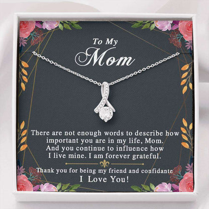 Mom Necklace, To My Mom Necklace Mother’S Day Gift, Thank You Mom Gift Dughter's Day Rakva