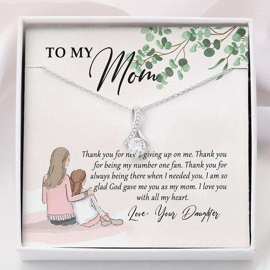 Mom Necklace, To My Mom Necklace “ Thanks Mom Gift From Daughter Mothers Day Gifts For Daughter Rakva