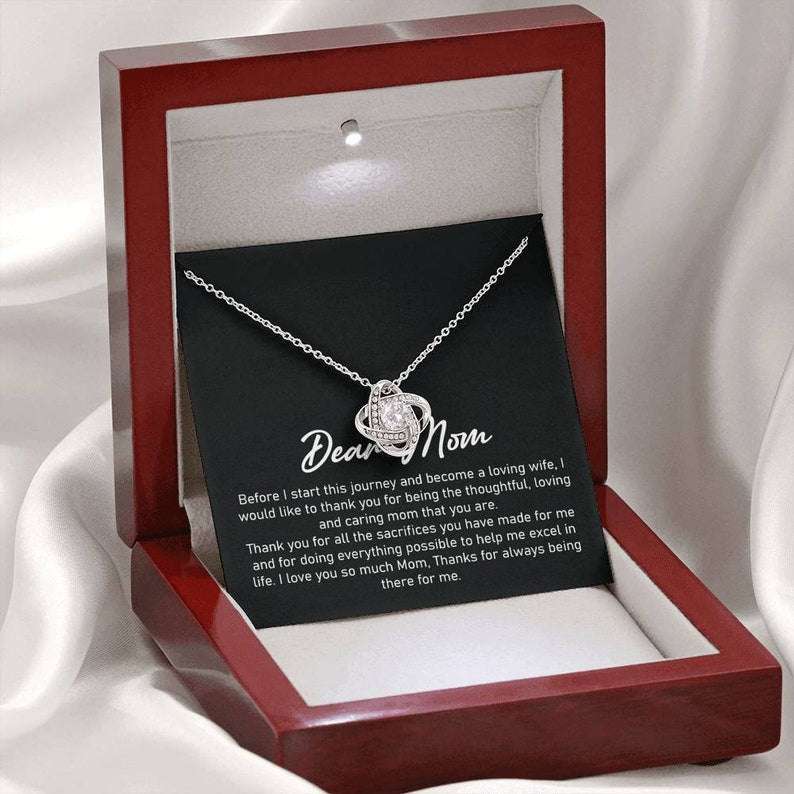 Mom Necklace, To My Mom On My Wedding Day, Mother Of The Bride Gift From Daughter, Wedding Day Gift For Mom, Wedding Day Necklace For Mom Gifts For Daughter Rakva