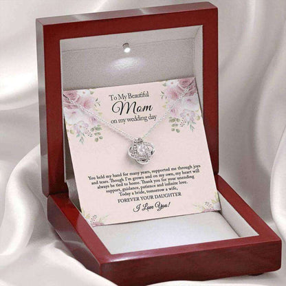 Mom Necklace, To My Mom On My Wedding Day Necklace, Mother Of The Bride Wedding Day Gift Gifts for Mother (Mom) Rakva