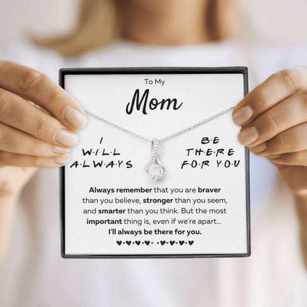 Mom Necklace, To My Mom There For You “ Just As You Are Necklace Gift Gifts for Mother (Mom) Rakva