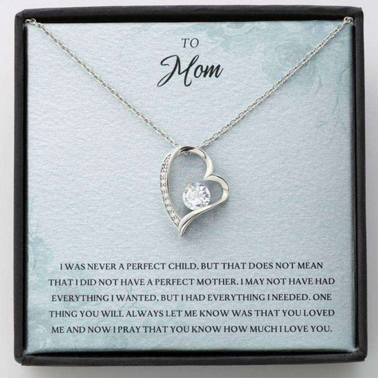 Mom Necklace, To My Mom Œeverything I Needed Pb” Heart Necklace Gift Gifts for Mother (Mom) Rakva