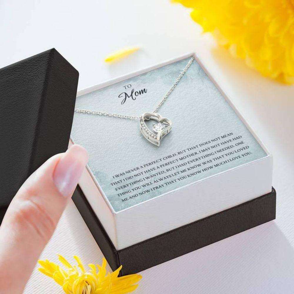 Mom Necklace, To My Mom Œeverything I Needed Pb” Heart Necklace Gift Gifts for Mother (Mom) Rakva