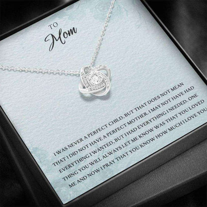 Mom Necklace, To My Mom Œeverything I Needed Pb” Love Knot Necklace Gift Gifts for Mother (Mom) Rakva