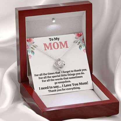 Mom Necklace, To My Mom Œfor All” Love Knot Necklace Gift Gifts for Mother (Mom) Rakva