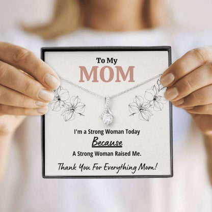 Mom Necklace, To My Mom Œstrong Woman” Alluring Beauty Necklace Best Mother Gift Gifts for Mother (Mom) Rakva