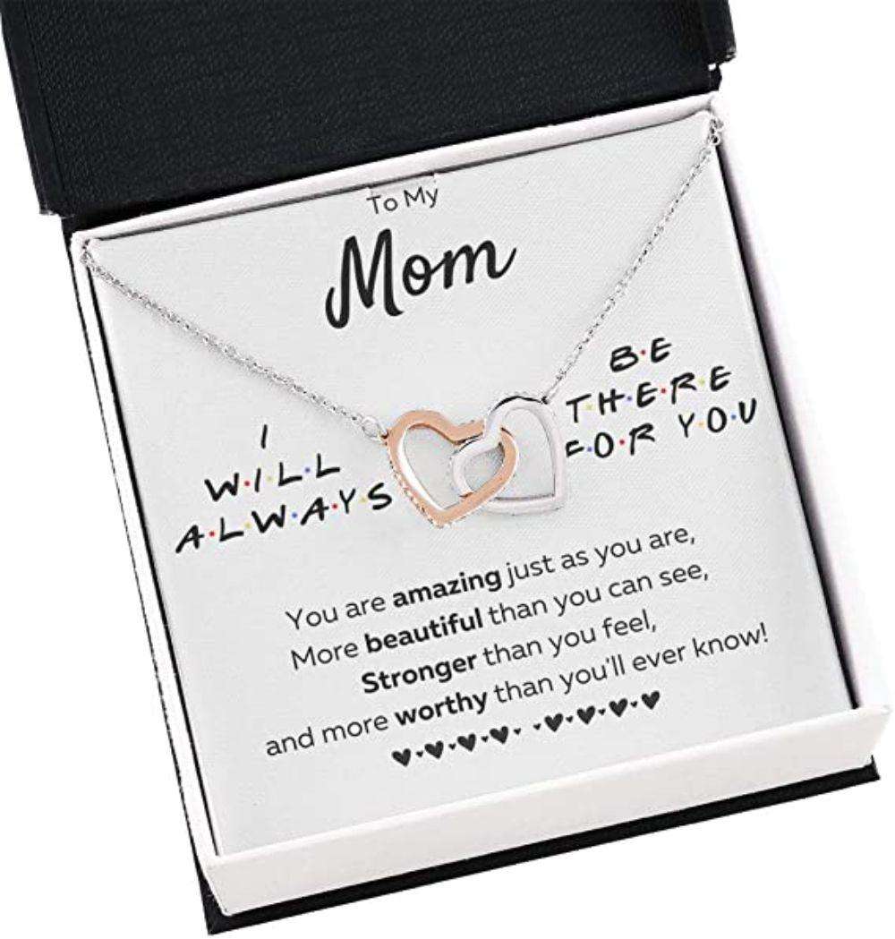 Mom Necklace, To My Mom”There For You “ Just As You Are” Necklace Gift For Mom. Mom Gift For Mom Gifts for Mother (Mom) Rakva