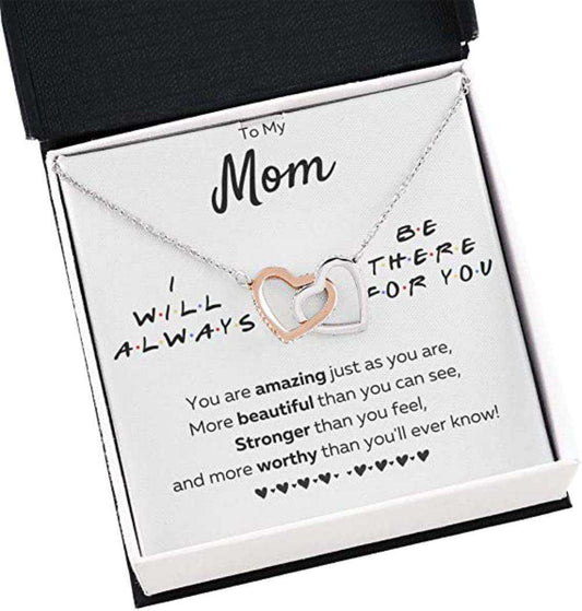 Mom Necklace, To My Mom”There For You “ Just As You Are” Necklace Gift For Mom. Mom Gift For Mom Gifts for Mother (Mom) Rakva