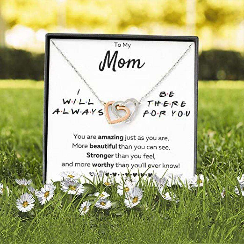 Mom Necklace, To My Mom”There For You “ Just As You Are” Necklace Gift For Mom. Mom Gift For Mom Gifts for Mother (Mom) Rakva