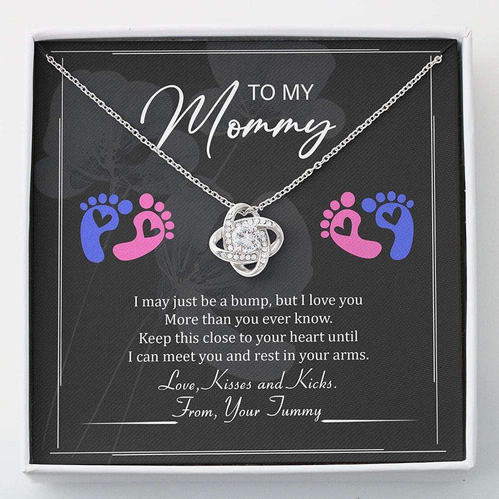 Mom Necklace, To My Mommy Necklace Gift Box Gift For Pregnant Mom Gifts for Mother (Mom) Rakva