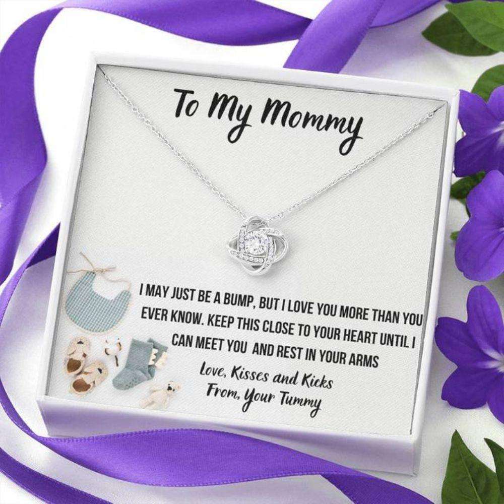 Mom Necklace, To My Mommy Œbaby Fashion” Love Knot Necklace Gift For Mom Gifts for Mother (Mom) Rakva