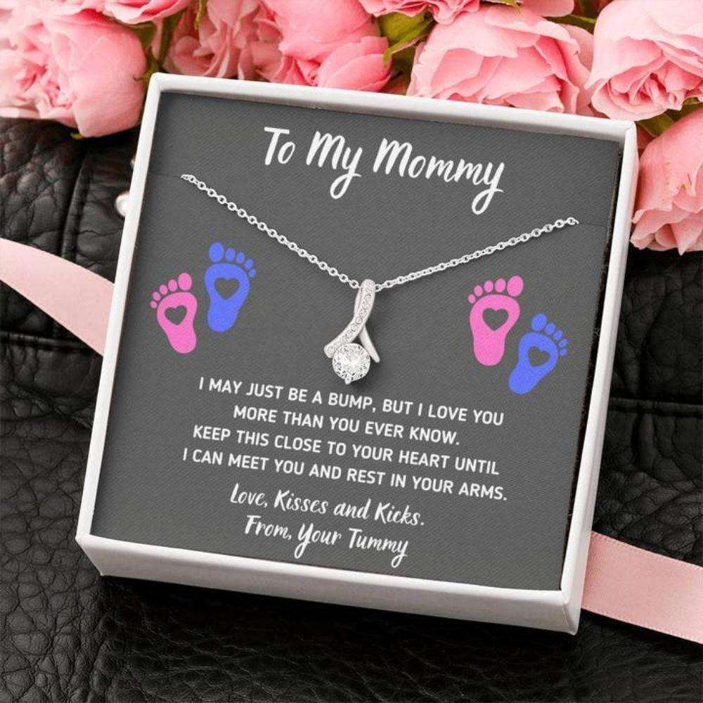 Mom Necklace, To My Mommy Œheart-Feet” Alluring Beauty Necklace Gift For Mom Gifts for Mother (Mom) Rakva