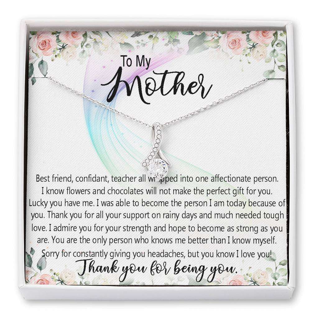 Mom Necklace, To My Mother Necklace Gift For Mom, Mother’S Day Necklace From Daughter Son Dughter's Day Rakva