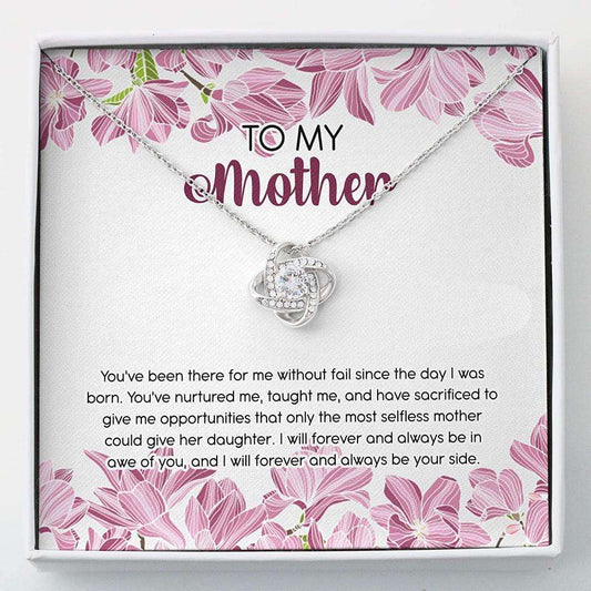 Mom Necklace, To My Mother Necklace “ Necklace For Mom Love Knot Necklace With Gift Box Gifts for Mother (Mom) Rakva