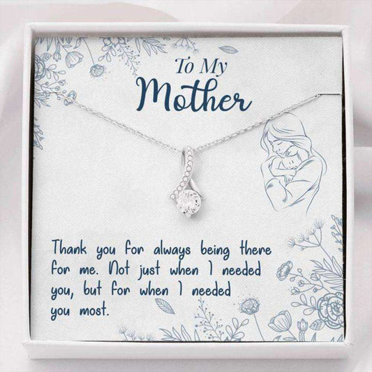Mom Necklace, To My Mother Œneeded-So” Alluring Beauty Necklace Gift For Mom Gifts for Mother (Mom) Rakva