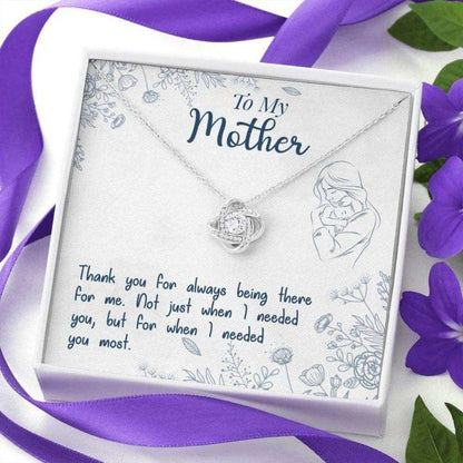 Mom Necklace, To My Mother Œneeded-So” Love Knot Necklace Gift For Mom Gifts for Mother (Mom) Rakva