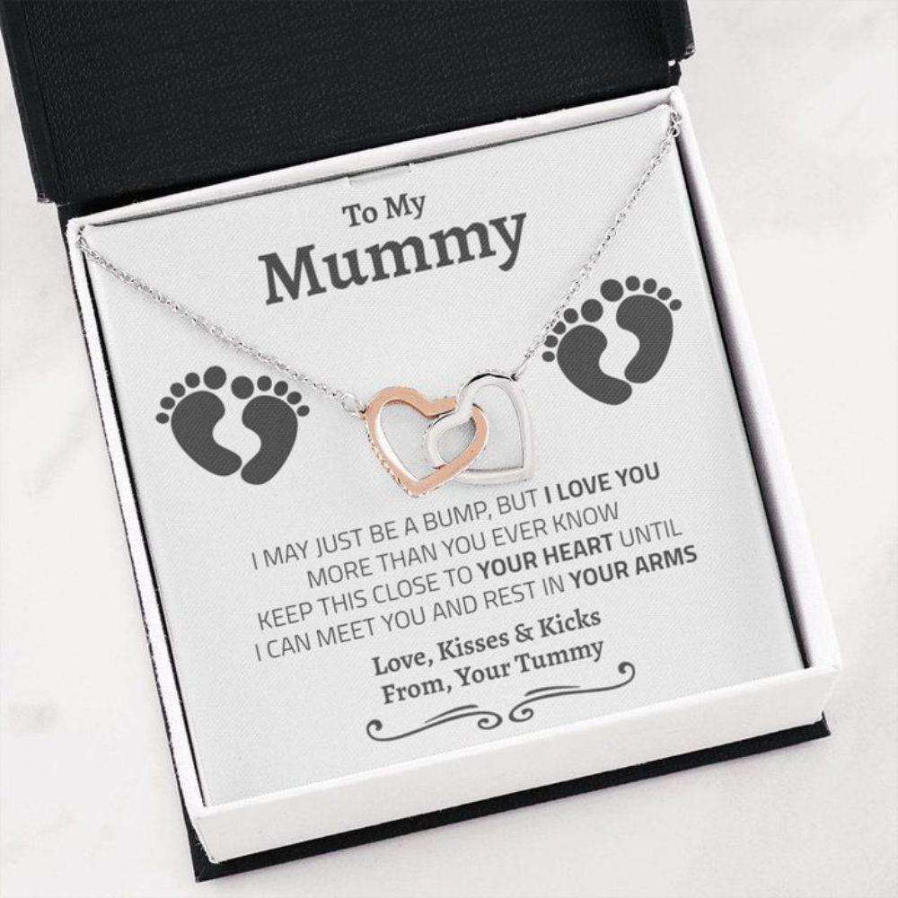 Mom Necklace, To My Mummy Gift, Mother’S Day Necklace Gift, Keep This Close To Your Heart, Interlocking Hearts Necklace Gift For Mom Gifts for Mother (Mom) Rakva