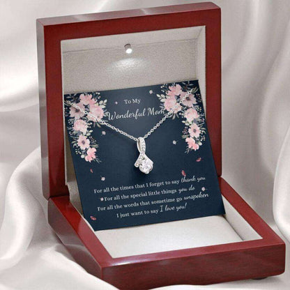 Mom Necklace, To My Wonderful Mom Necklace Gift, Necklace For Mom, Birthday Gift To Mother Gifts for Mother (Mom) Rakva