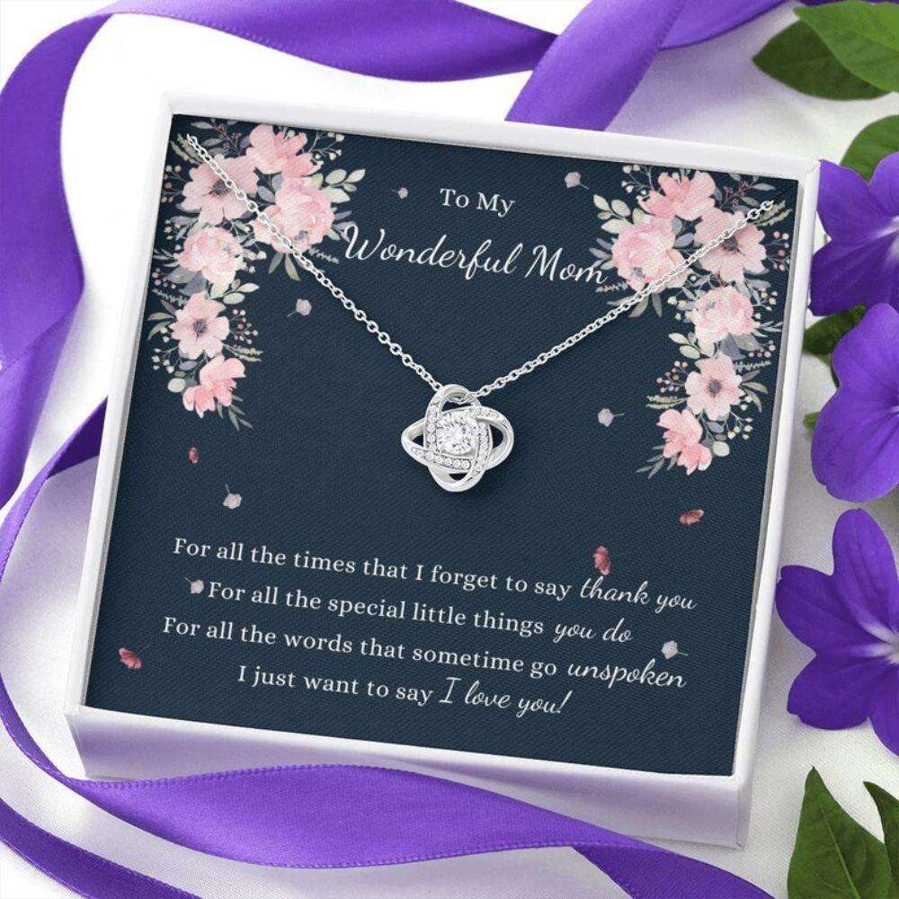 Mom Necklace, To My Wonderful Mom Necklace Gift, Necklace For Mom, Birthday Gift To Mother Gifts for Mother (Mom) Rakva