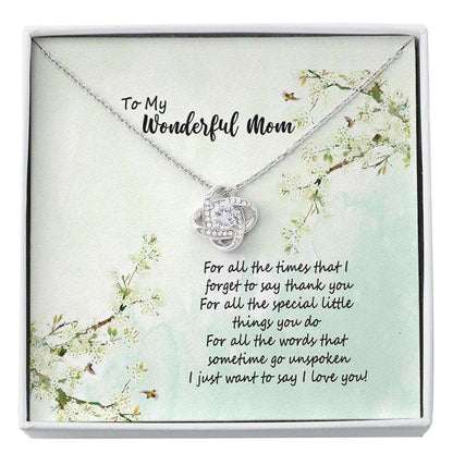 Mom Necklace, To My Wonderful Mom Necklace Gift, Necklace For Mom, Birthday Necklace To Mother, Mom Custom Necklace Gifts for Mother (Mom) Rakva