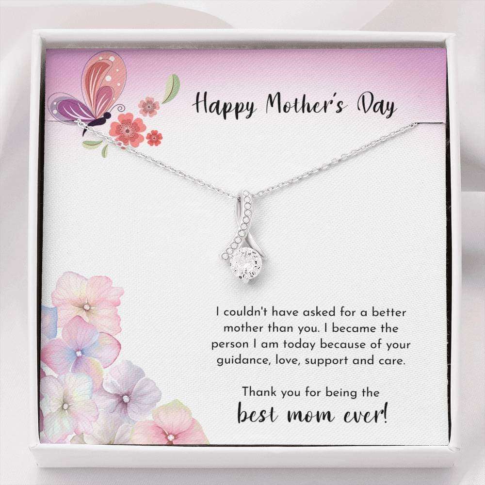 Mom Necklace, To The Best Mom Ever Alluring Beauty Necklace Gifts for Mother (Mom) Rakva