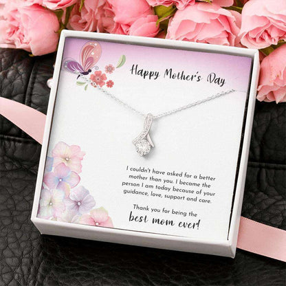 Mom Necklace, To The Best Mom Ever Alluring Beauty Necklace Gifts for Mother (Mom) Rakva