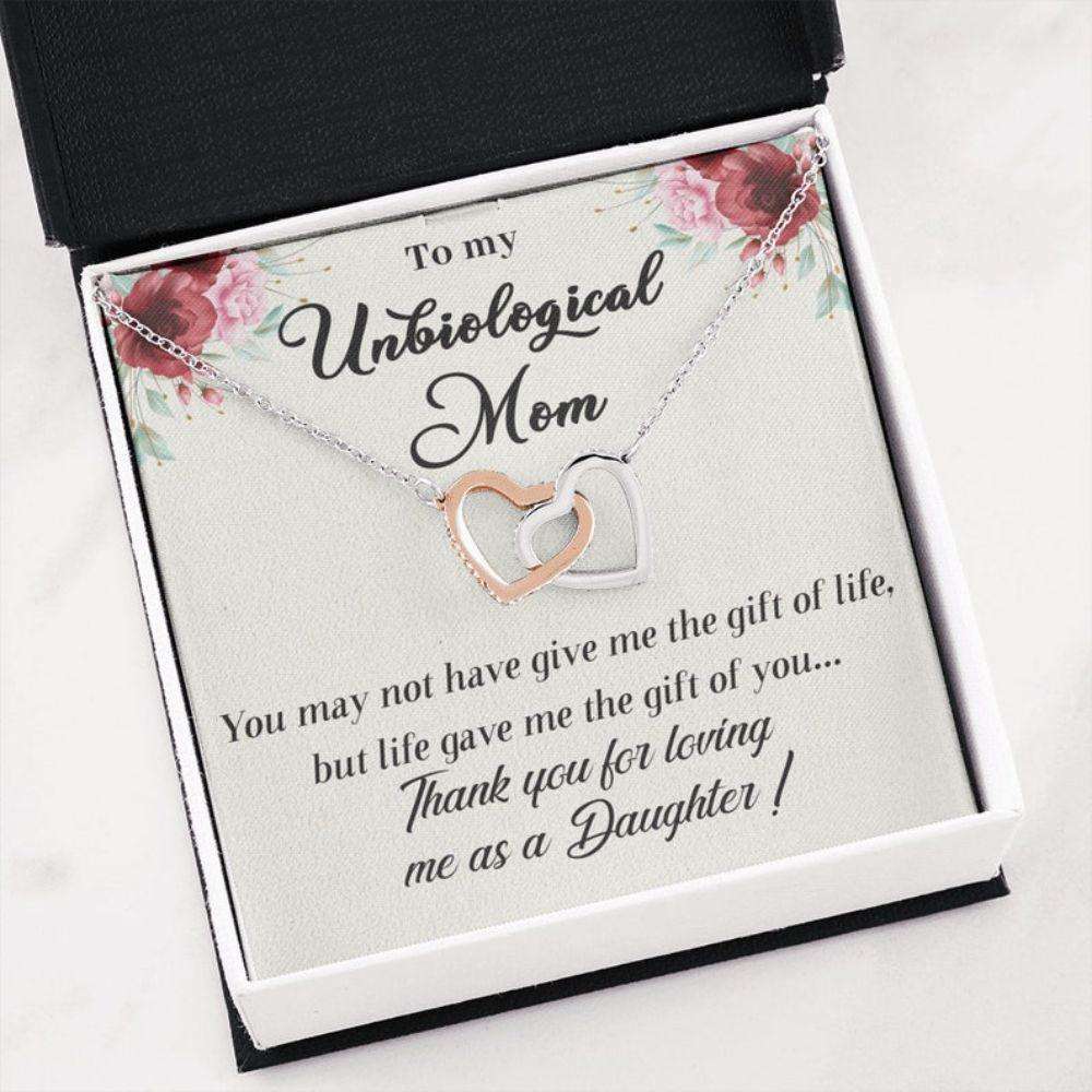 Mom Necklace, Unbiological Mom Gift, Bonus Mom Gift, Stepmom Gift, Second Mom, Foster Mom, Mother Inlaw Birthday Necklace Gift Gifts for Mother (Mom) Rakva