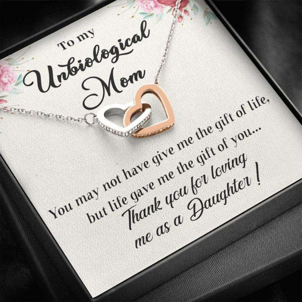 Mom Necklace, Unbiological Mom Gift, Bonus Mom Gift, Stepmom Gift, Second Mom, Foster Mom, Mother Inlaw Birthday Necklace Gift Gifts for Mother (Mom) Rakva