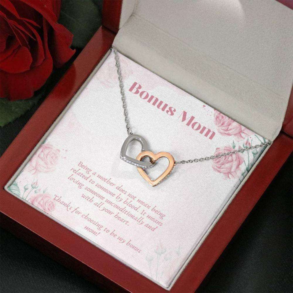 Mom Necklace, Unbiological Mom Gift “ Bonus Mom Necklace “ Foster Mom Gift “ Sentimental Necklace -Best Bonus Mom Gifts for Mother (Mom) Rakva