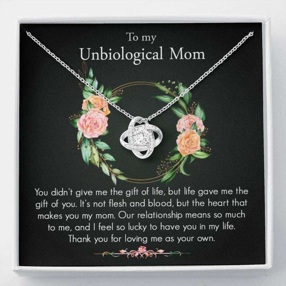 Mom Necklace, Unbiological Mom Necklace Gifts, Bonus Mom Gift, Step Mom Gift, Step Mom Necklace Gifts for Mother (Mom) Rakva